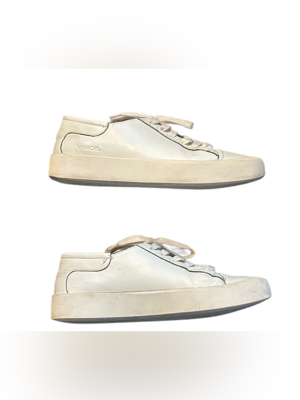 Vince Cream Leather Footwear 7
